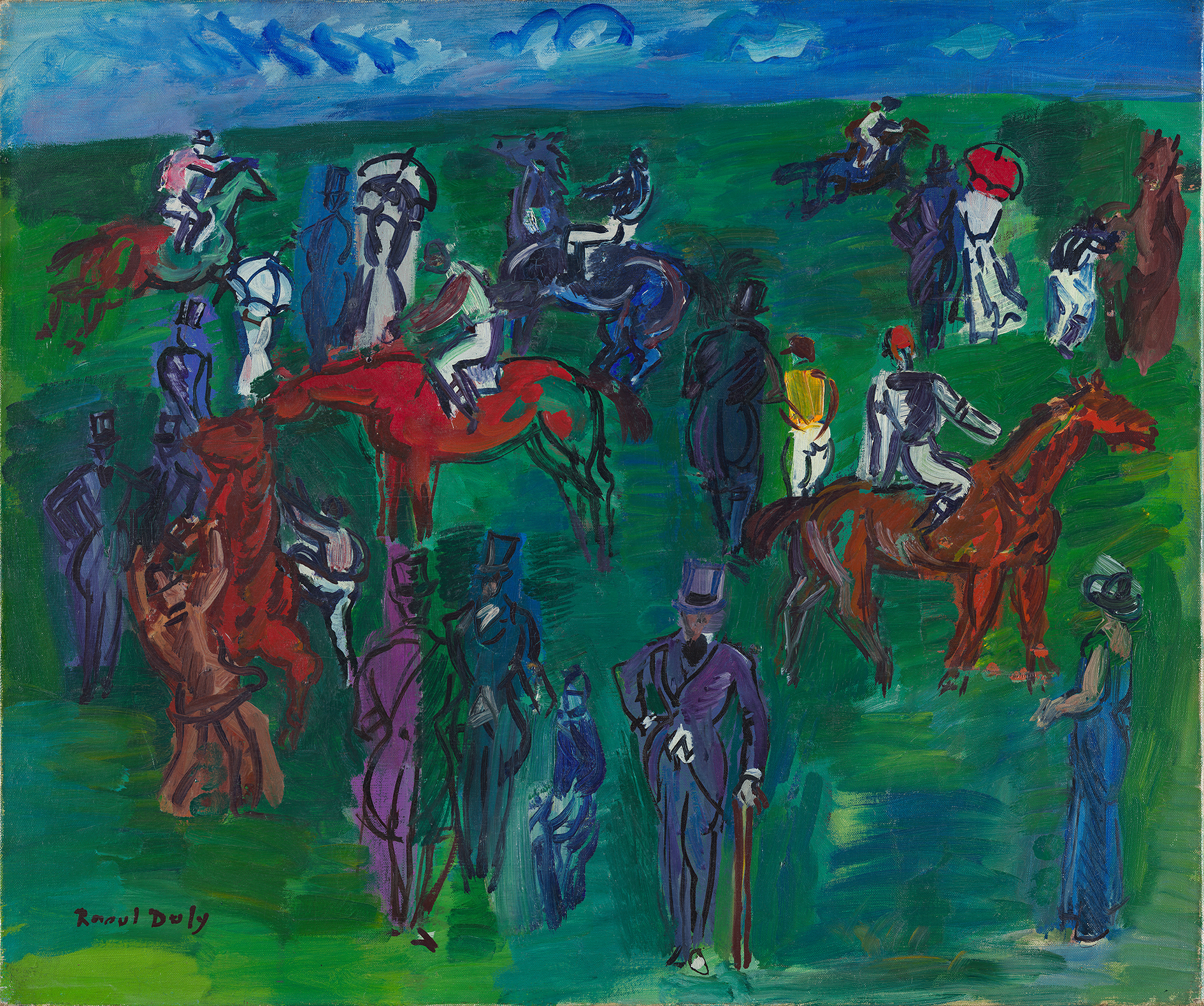 At the Races - Dufy, Raoul. Museo Nacional Thyssen-Bornemisza